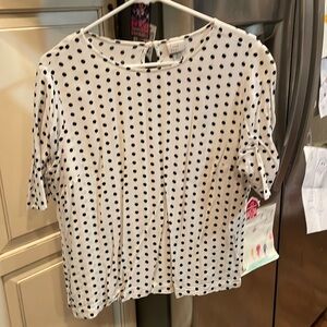 Polka dot blouse